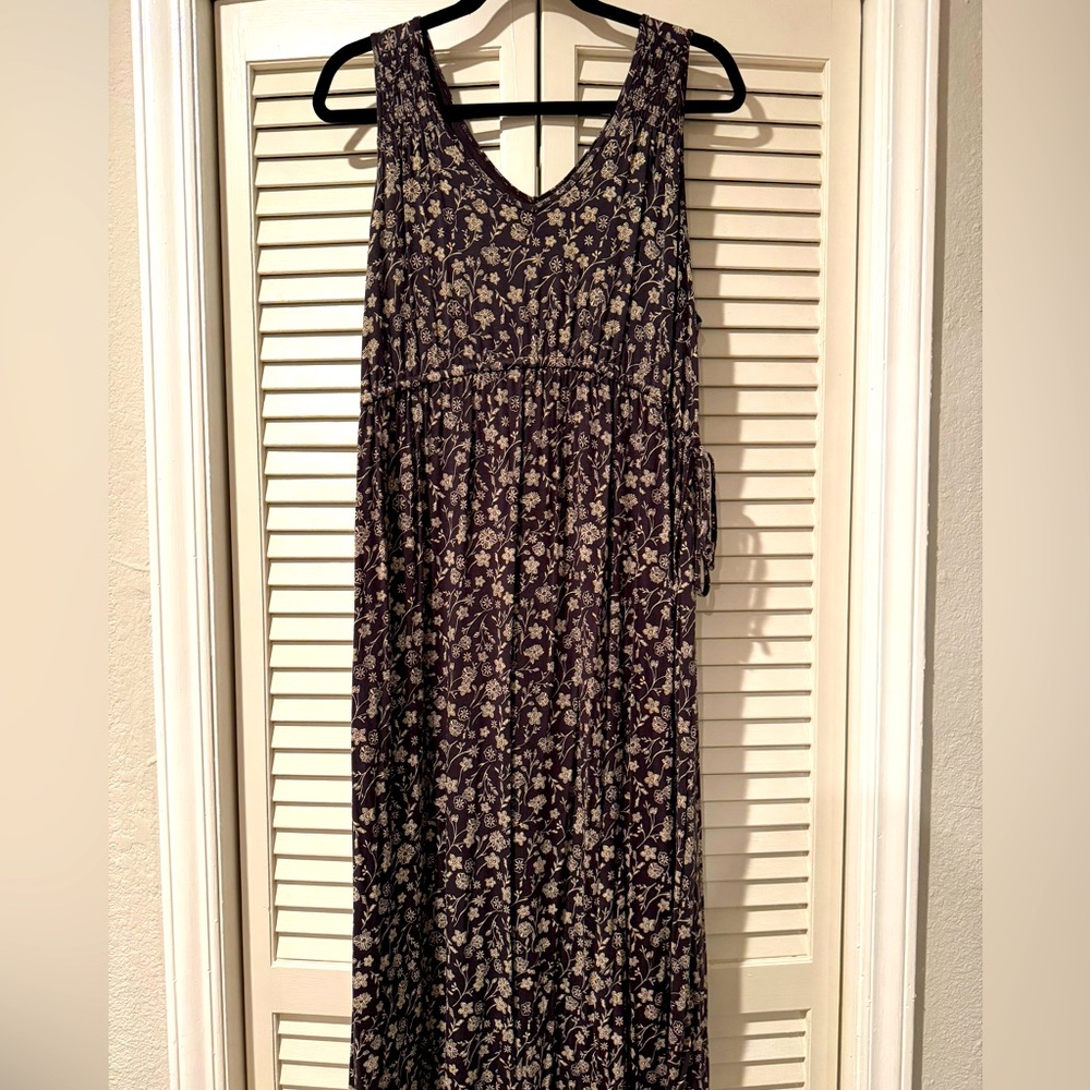 Maternity Floral Midi Dress